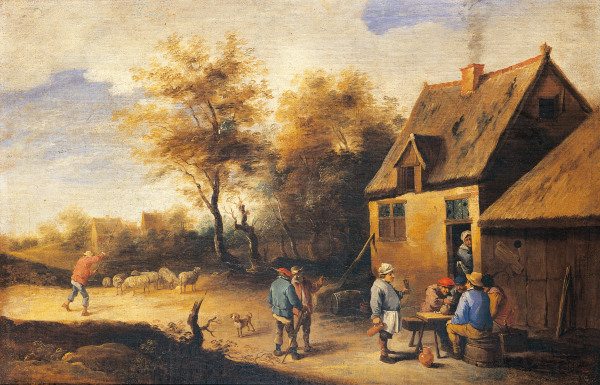 D.Teniers School / Village Inn / Paint. od David Teniers