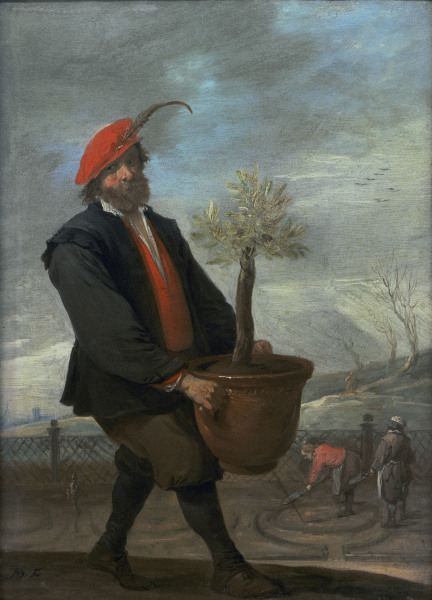 D.Teniers,Ein Orangengärtner (Frühling) od David Teniers