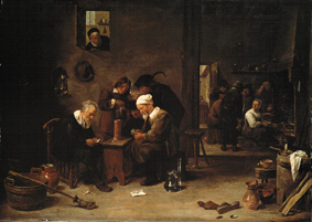 Card-player and smoker od David Teniers