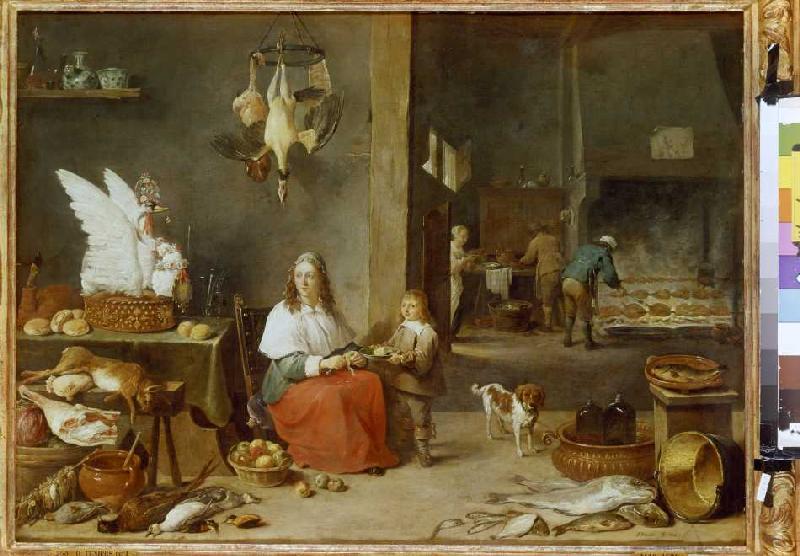 Kitchens inside. od David Teniers