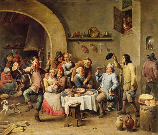 The King Drinks od David Teniers