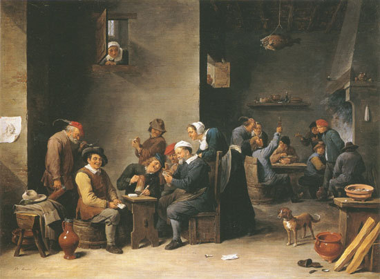 a scene in a tavern od David Teniers