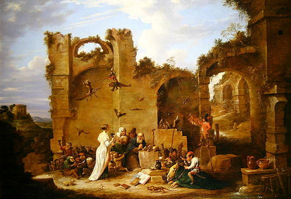 The Temptation of St. Anthony (oil on canvas) od David the Younger Teniers