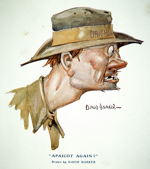 Apricot Again! - Gallipoli Campaign of 1915, cartoon published in The Anzac Book od David C. Barker