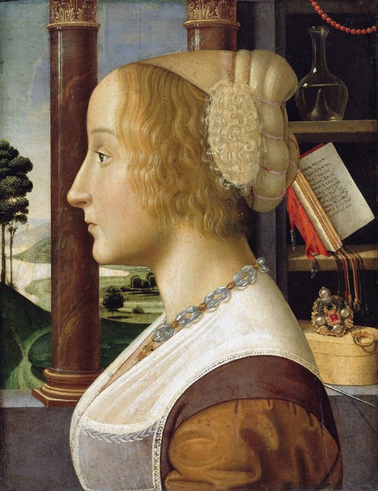 Profile Portrait of a Young Woman od Davide Ghirlandaio