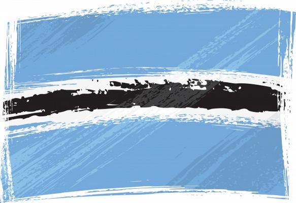 Grunge Botswana flag od Dawid Krupa