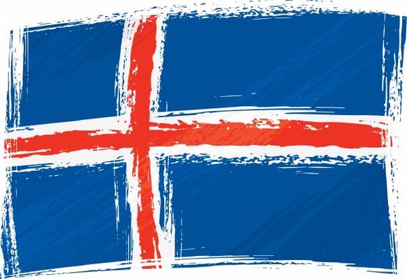 Grunge Iceland flag od Dawid Krupa