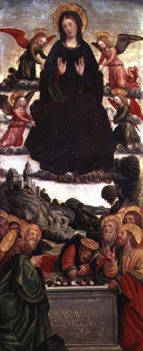 The Assumption of the Virgin (tempera on wood)