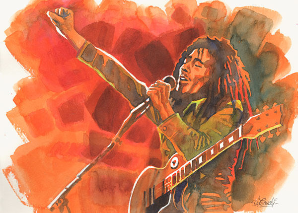 Bob Marley42 x 30 cm od Denis Truchi