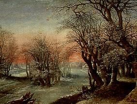 Landscape in Winter od Denis van Alsloot