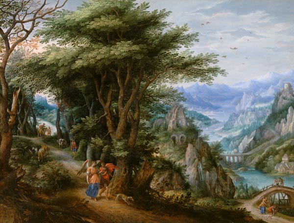 Landscape with Tobias and the Angel od Denys van Alsloot