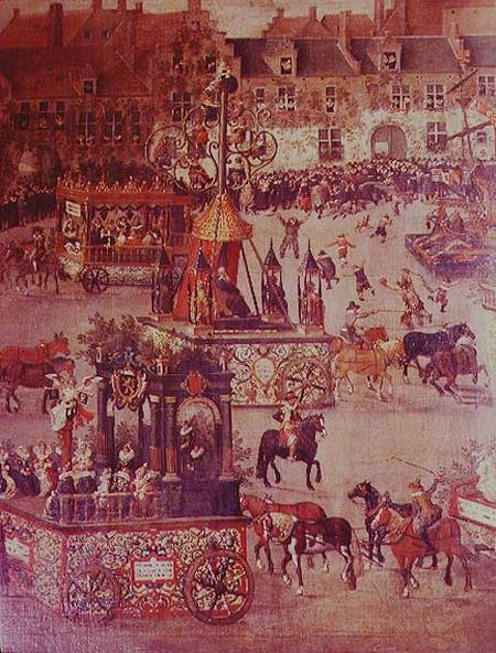 The Ommeganck in Brussels on 31st May 1615: detail of the Triumph of Isabella of Spain (1566-1633) 1 od Denys van Alsloot
