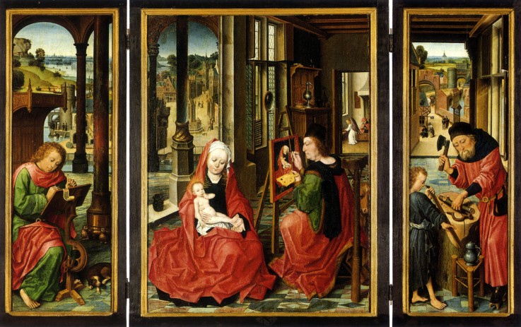 Saint Luke Triptych od Derick Baegert