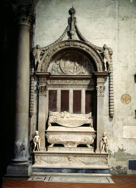 Tomb of Carlo Marsuppini (d.1453) od Desiderio  da Settignano