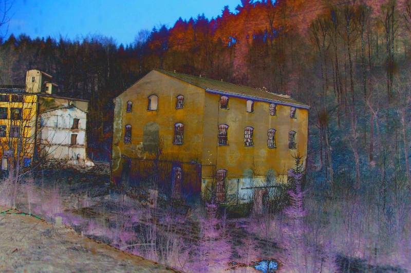 Verfallene Fabrik im Erzgebirge I od Christophe Didillon