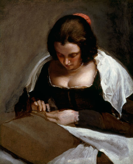 The seamstress od Diego Rodriguez de Silva y Velázquez