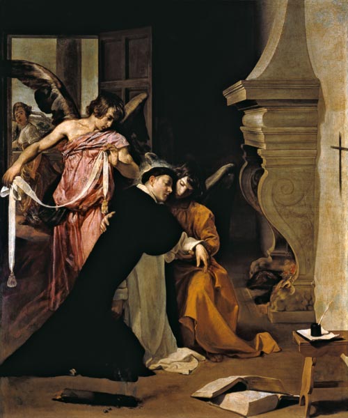 Temptation of St.Thomas Aquinas od Diego Rodriguez de Silva y Velázquez