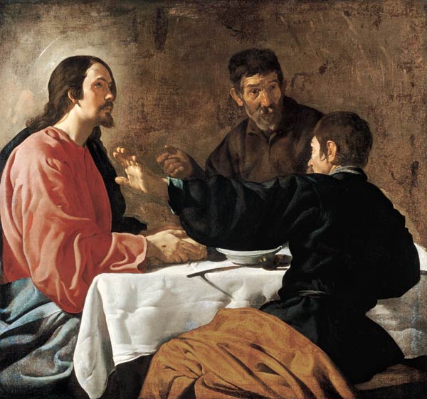 Supper at Emmaus od Diego Rodriguez de Silva y Velázquez