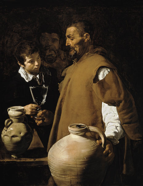 Waterseller of Seville od Diego Rodriguez de Silva y Velázquez