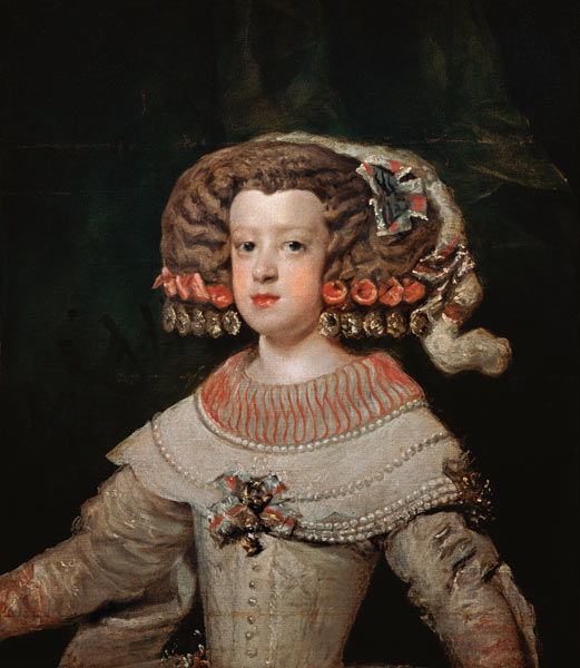 The infanta Maria Theresia. od Diego Rodriguez de Silva y Velázquez