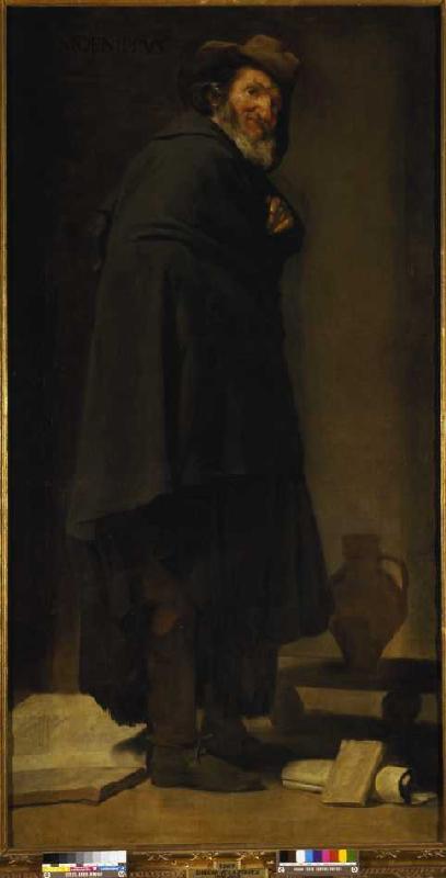 The philosopher Menippus. od Diego Rodriguez de Silva y Velázquez