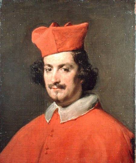 Portrait of Cardinal Camillo Astali Pamphili od Diego Rodriguez de Silva y Velázquez