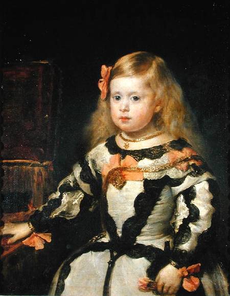 Portrait of the Infanta Maria Marguerita (1651-73) od Diego Rodriguez de Silva y Velázquez