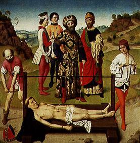 The martyrdom of the St. Erasmus od Dieric Bouts d. Ä.