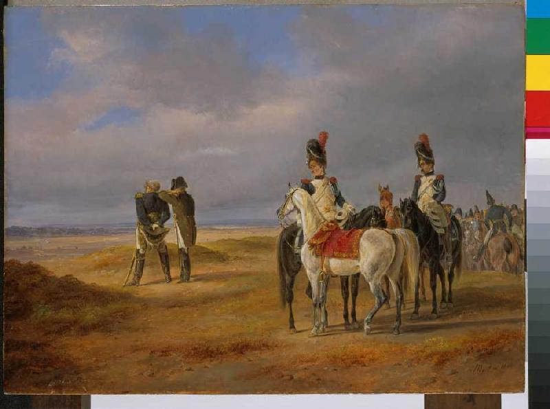 Napoleon auf einer Rekognoszierung od Dietrich Monten