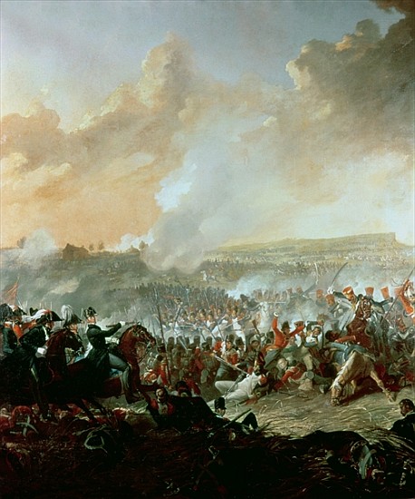 The Battle of Waterloo, 18th June 1815 (detail of 209202) od Denis Dighton