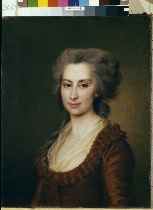 Portrait of Countess Praskovya Vorontsova (1749-1797) od Dimitrij Grigorjewitsch Lewizkij