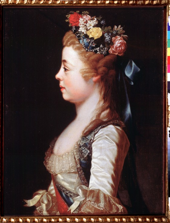 Portrait of Grand Duchess Alexandra Pavlovna (1783-1801) as child od Dimitrij Grigorjewitsch Lewizkij