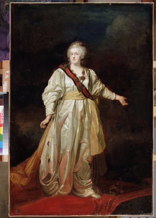 Portrait of Empress Catherine II (1729-1796) od Dimitrij Grigorjewitsch Lewizkij