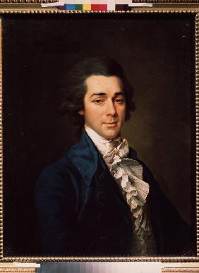 Portrait of the architect, artist and poet Nikolay A. Lvov (1751-1803)