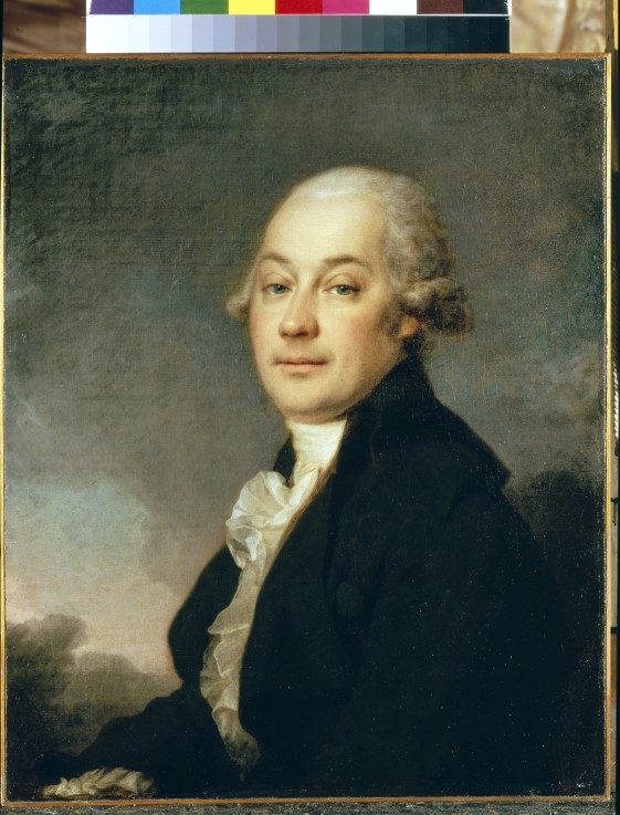 Portrait of the artist Ivan Hauff (?-1810) od Dimitrij Grigorjewitsch Lewizkij