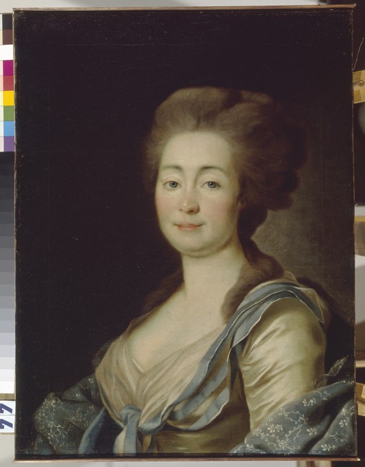 Portrait of Anna Dorothea Louise Schmidt, née Baroness Klossen od Dimitrij Grigorjewitsch Lewizkij