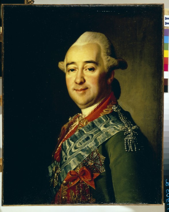 Portrait of General Mikhail Krechetnikov (1729-1793) od Dimitrij Grigorjewitsch Lewizkij