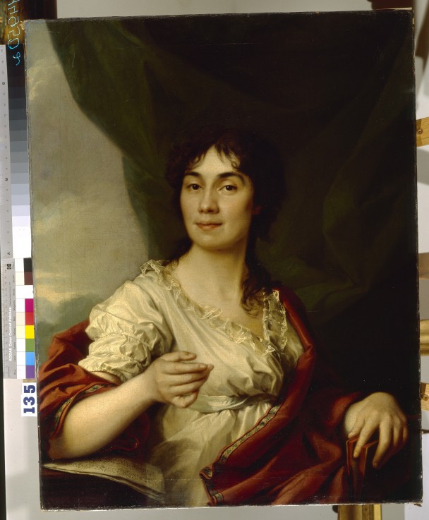 Portrait of Countess Anna Stepanovna Protasova (1745–1826) od Dimitrij Grigorjewitsch Lewizkij