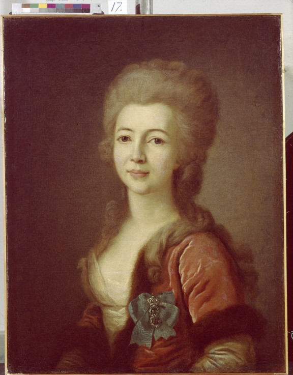Portrait of Princess Ekaterina Alexeevna Vorontsova (1761-1784) od Dimitrij Grigorjewitsch Lewizkij