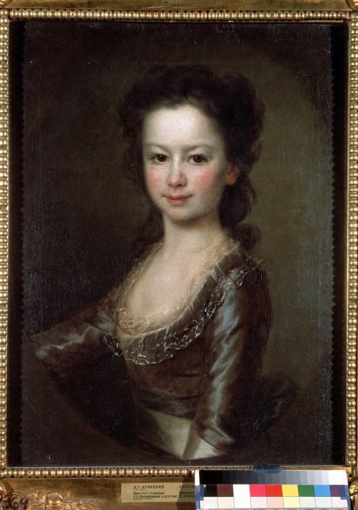 Portrait of Countess Maria Artemyevna Vorontsova as Child od Dimitrij Grigorjewitsch Lewizkij