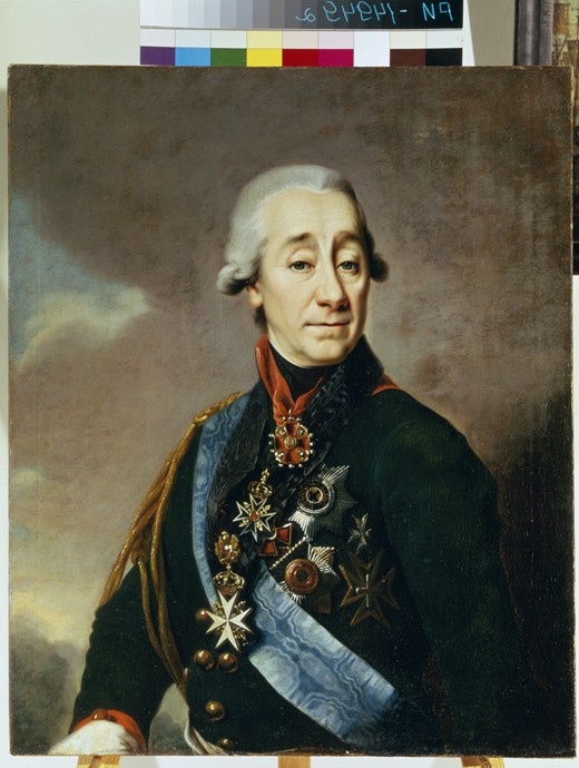 Portrait of Ivan Varfolomeevich Lamb (1764-1801) od Dimitrij Grigorjewitsch Lewizkij