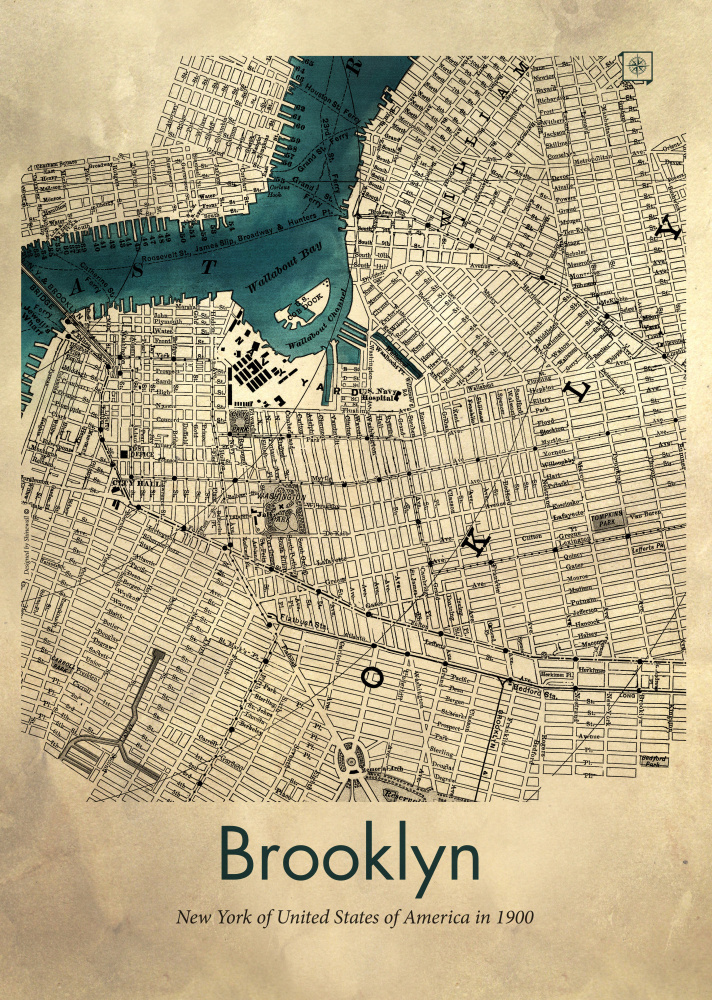 Brooklyn map od Dionisis Gemos
