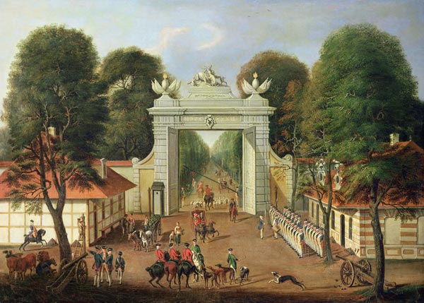 Sentry at the Jaegertor, Potsdam, c.1735 od Dismar Degen