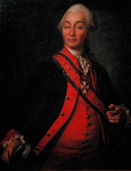 Portrait of Field Marshal Generalissimo, Count Aleksandr Vasilievich Suvorov (1729-1800) od Dmitri Grigor'evich Levitsky