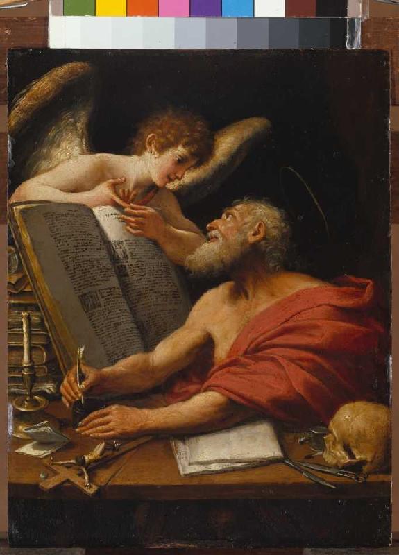The St. Matthäus and the angel od Domenichino (eigentl. Domenico Zampieri)