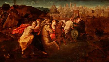 Cloelia: and the Virgins fleeing from the Field of Porsenna od Domenico Beccafumi