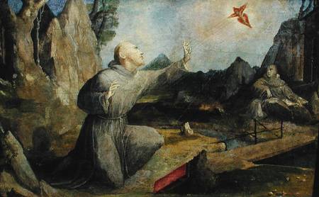 St. Francis of Assisi Receiving the Stigmata od Domenico Beccafumi