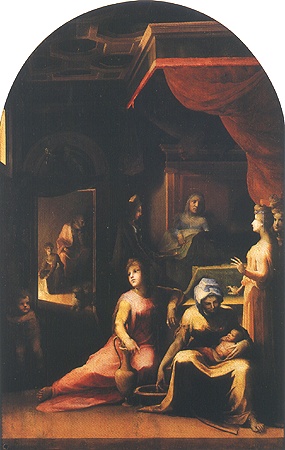 Birth Mariens od Domenico Beccafumi