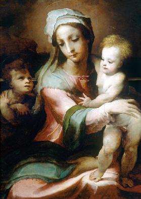 Madonna and child with infant John the Baptist