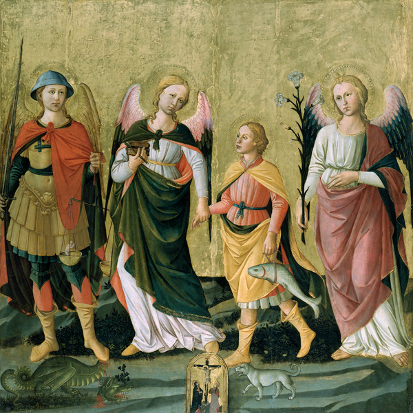 The Three Archangels and Tobias od Domenico  di Michelino